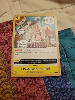 One Piece TCG 500 Years in the Future (OP07) I Re-Quasar Helllp!! Card OP07-115 - Image 2