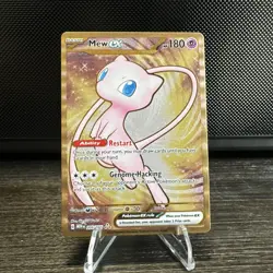 Pokemon Mew EX TCG 205/165 Gold Metal Scarlet Violet Promo Card - Image 1