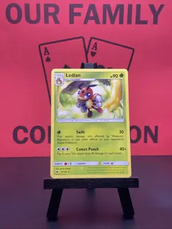 Ledian 10/147 Rare Sun & Moon Burning Shadows Pokemon TCG Regular Rare 2017 NM - Image 1