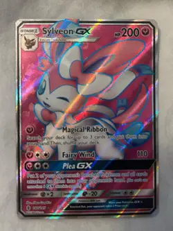 Pokemon TCG Sylveon GX Guardians Rising Holo Full Art Ultra Rare Card 140/145 - Image 1