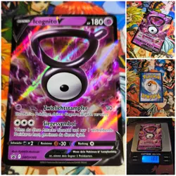 Pokemon Unown V 🇩🇪 Nm Og Pokemon Holo Card Black Star Promo 2023 SWSH Icognito - Image 1