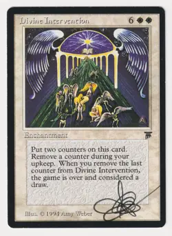 Signed Divine Intervention LP Legends Artist Amy Weber MTG Magic Reserved List! - Image 1