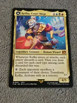 x1 Kefka, Court Mage / Kefka, Ruler of Ruin MTG Final Fantasy FIN 231 Regular - Image 1