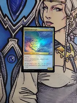 1x Empyrean Eagle FOIL - NM/M Core Set 2020 M20 MTG Magic the Gathering - Image 1