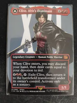 MTG Clive, Ifrit's Dominant / Warden Inferno FF: FINAL FANTASY 385 Borderless - Image 1