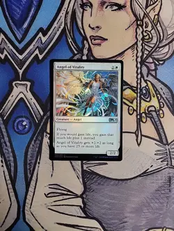 1x Angel of Vitality FOIL - NM/M Core Set 2020 M20 MTG Magic the Gathering - Image 1