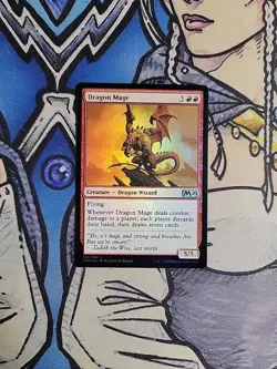 1x Dragon Mage FOIL - NM/M Core Set 2020 M20 MTG Magic the Gathering - Image 1