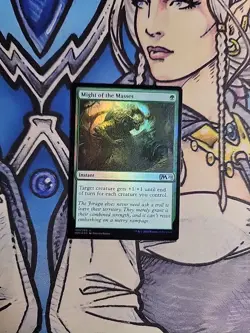 1x Might of the Masses FOIL - NM/M Core Set 2020 M20 MTG Magic the Gathering - Image 1