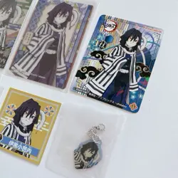 Demon Slayer: Kimetsu No Yaiba Stained Glass Card Wafer 009 Seal Retsuden Gold M - Image 4