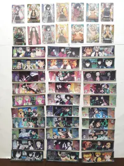 Demon Slayer: Kimetsu No Yaiba Stained Glass Card Long Sticker Set Tokito Muichi - Image 1