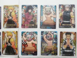 Demon Slayer: Kimetsu No Yaiba Stained Glass Card Long Sticker Set Tokito Muichi - Image 3