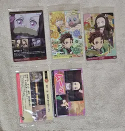 Demon Slayer: Kimetsu No Yaiba Wafer Card Kamado Nezuko 5-Piece Set - Image 2