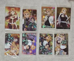Demon Slayer: Kimetsu No Yaiba Wafer Card Rengoku Kyojuro 8-Piece Set - Image 1