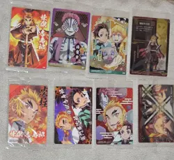 Demon Slayer: Kimetsu No Yaiba Wafer Card Rengoku Kyojuro 8-Piece Set - Image 2