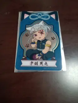 Namco Demon Slayer: Kimetsu No Yaiba Urushi Sho Clear Card Sheet Uzui Tengen Nor - Image 1