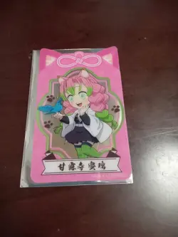 Namco Demon Slayer: Kimetsu No Yaiba Urushi Sho Clear Card Sheet Kanroji Mitsuri - Image 1