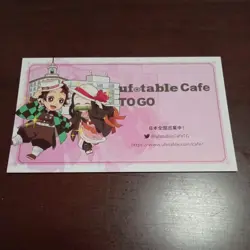 Ufotable Cafe To Go Demon Slayer Shop Card Kamado Tanjiro Nezuko - Image 1