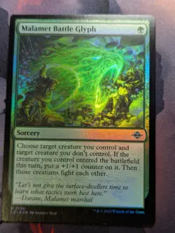 Malamet Battle Glyph - LCI - 0198 - MTG - TCG Card - FOIL - Image 1