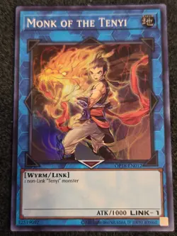 Yugioh Monk of the Tenyi Super Rare OP18-EN012 Near Mint - Image 1