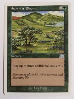 Mtg 6Ed Flowering Summer/Summer Bloom English Magic The Gathering - Image 1