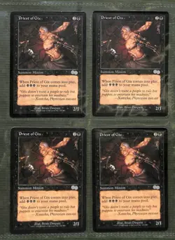 Mtg Urzasu Saga Version 4-Piece Set Of Gix'S Priest Magic The Gathering - Image 1