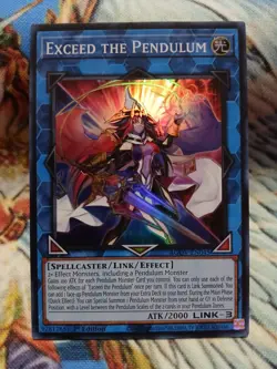 Yugioh Exceed the Pendulum Super Rare AGOV-EN045 1st Near Mint - Image 1