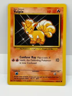 Vulpix 68/102 Base Set - Common Pokemon - Image 1