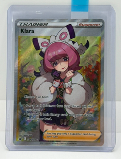 Klara 194/198 Full Art Secret Rare Trainer Chilling Reign Pokemon - Image 1