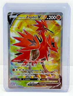 Zapdos V Galarian 173/198 Chilling Reign NM Full Art Ultra Rare Pokemon Mint - Image 1