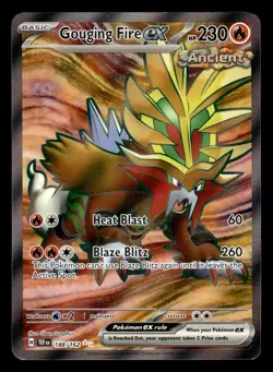Gouging Fire ex 188/162 Ultra Rare Temporal Forces Pokemon Card - Image 1
