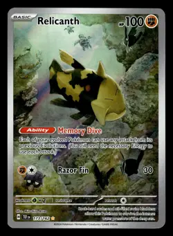 Relicanth 173/162 Illustration Rare Temporal Forces Pokemon Card - Image 1