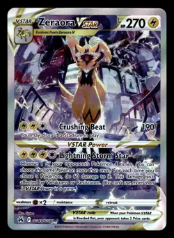 Zeraora VSTAR GG43/GG70 Galarian Gallery Crown Zenith Pokemon Card - Image 1
