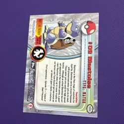 Blastoise Flames Holo Card Pokemon TCG Foil #09 1999 Topps Black Label Ex-mt - Image 2