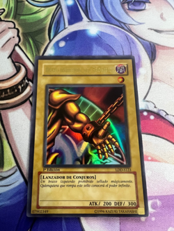 LEFT ARM OF THE FORBIDDEN ONE SPANISH 1ST LOB-123 LDD-S123 MODERATE PLAY YUGIOH - Image 1