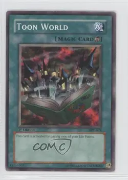 Toon World 1st Ed. YuGiOh Starter Deck Pegasus #SDP-024 2003 READ - Image 1