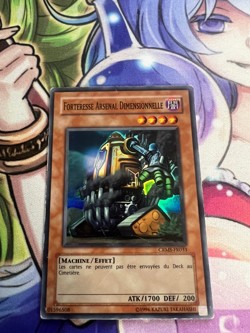 DIMENSION FORTRESS WEAPON FRENCH SUPER RARE CRMS-EN033 FR033 HEAVY PLAY YUGIOH - Image 1
