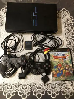 Ps2 Junk 2 Controllers Memory Card Dragon Quest Viii - Image 1
