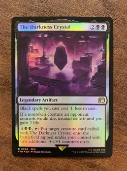 MTG Final Fantasy The Darkness Crystal FOIL Magic Commander NM - Image 1