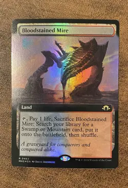 Bloodstained Mire # 216 MTG Modern Horizons 3 Magic the Gathering FOIL NM - Image 1