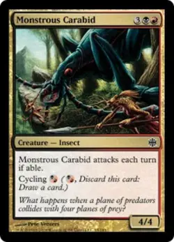 Monstrous Carabid - Light Play MTG Alara Reborn - Image 1
