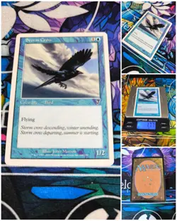MTG Storm Crow 🇬🇧 Nm Seventh 7th Edition Magic the Gathering OG Card Karte - Image 1