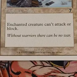 MTG Pacifism Magic the Gathering Eng Seventh 7th Edition Mtg Nm OG Karte Card - Image 3