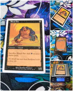 MTG Blood Pet 🇬🇧 Nm Magic the Gathering Seventh 7th Edition 2001 OG Card - Image 1