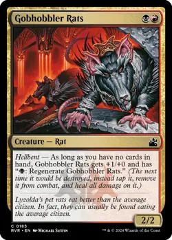 MTG Foil - Gobhobbler Rats - 185 / NM / English - Image 1