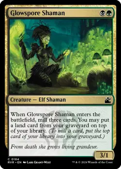 MTG Foil - Glowspore Shaman - 184 / NM / English - Image 1
