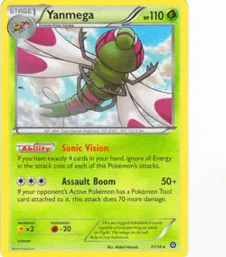 POKEMON CARD YANMEGA 7/114 NO 469 OGRE DARNER POKEMON TCG CCG - Image 1