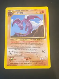 CARTE POKEMON PTERA 15/64 FR RARE NEO REVELATION - TBE - Image 1