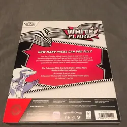 Pokemon White Flare Binder Collection Box 5 Booster Packs - Image 2
