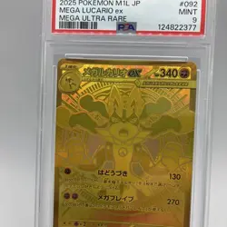 Pokemon Card Mega Lucario Mur PSA9 - Image 3
