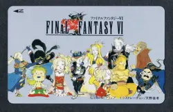 Final Fantasy 6 Telephone Card Vi Cards Seiken Densetsu Romancing Saga Amano Yos - Image 1